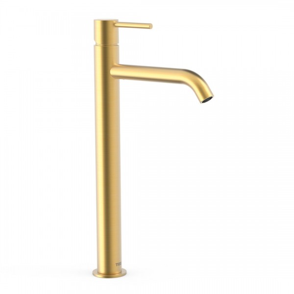 Tres Study bateria umywalkowa stojąca wysoka złoty mat 26230801OM