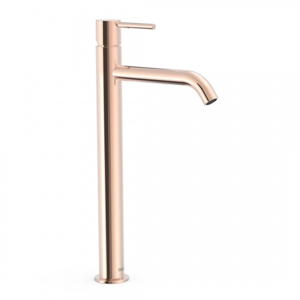 Tres Study bateria umywalkowa stojąca wysoka złoto różowe 26230801OP