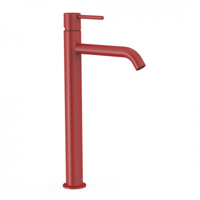 Tres Study bateria umywalkowa stojąca wysoka czerwona 26230801TRO