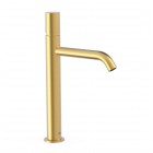 Tres Study bateria umywalkowa stojąca wysoka złoty mat 26130701OM