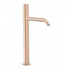 Tres Study bateria umywalkowa stojąca wysoka złoto różowe mat 26130801OPM