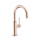 Tres Study bateria umywalkowa stojąca złoto różowe 26290403OP