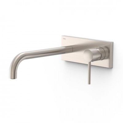 Tres Study bateria umywalkowa podtynkowa wylewka 24 cm stal 26230032AC