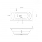 Oltens Lykke wanna 170x75 cm prostokątna akrylowa biała 10013000