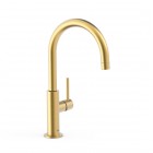 Tres Study bateria umywalkowa stojąca wysoka złoty mat 26290402OM