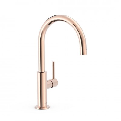 Tres Study bateria umywalkowa stojąca wysoka złoto różowe 26290402OP