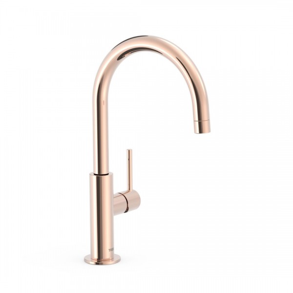 Tres Study bateria umywalkowa stojąca wysoka złoto różowe 26290402OP