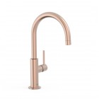 Tres Study bateria umywalkowa stojąca wysoka złoto różowe mat 26290402OPM