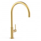 Tres Study bateria umywalkowa stojąca wysoka złoty mat 26290401OM