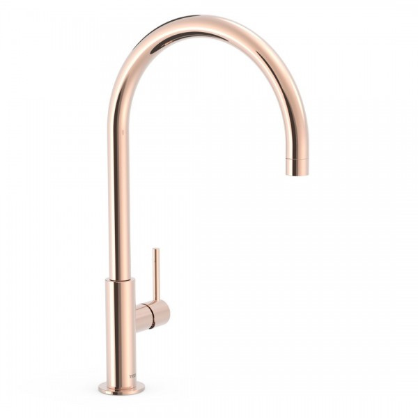 Tres Study bateria umywalkowa stojąca wysoka złoto różowe 26290401OPM