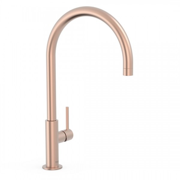 Tres Study bateria umywalkowa stojąca wysoka złoto różowe mat 26290401OPM