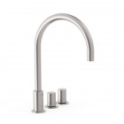 Tres Study bateria umywalkowa 3-otworowa stojąca wysoka stal 06110501AC