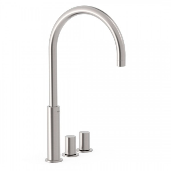 Tres Study bateria umywalkowa stojąca wysoka 3-otworowa stal 06110502AC