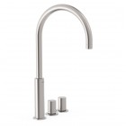 Tres Study bateria umywalkowa stojąca wysoka 3-otworowa stal 06110502AC