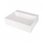 Deante Correo umywalka nablatowa 50x40 cm prostokątna alabaster CQR_AU5M