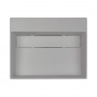 Deante Correo umywalka nablatowa 50x40 cm prostokątna szary metalik CQR_SU5M