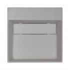 Deante Correo umywalka nablatowa 40x40 cm kwadratowa szary metalik CQR_SU4M