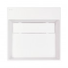 Deante Correo umywalka nablatowa 40x40 cm kwadratowa alabaster CQR_AU4M