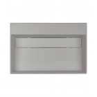 Deante Correo umywalka nablatowa 60x40 cm prostokątna szary metalik CQR_SU6M