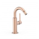 Tres Study bateria bidetowa stojąca złoto różowe mat 26222402OPM