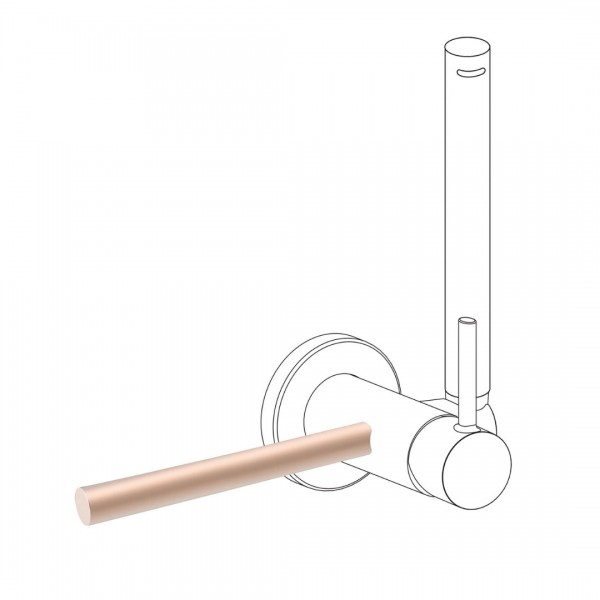 Tres wieszak na ręcznik do baterii bidetowej złoto różowe mat 03412401OPM