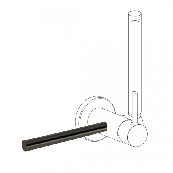 Tres wieszak na ręcznik do baterii bidetowej czarny metalizowany 03412401KM