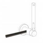 Tres wieszak na ręcznik do baterii bidetowej czarny metalizowany 03412401KM