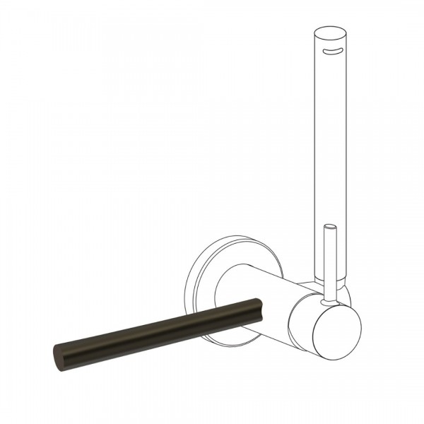 Tres wieszak na ręcznik do baterii bidetowej czarny brąz 03412401KMB