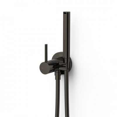 Tres Study bateria bidetowa podtynkowa czarny metalizowany 134123KM