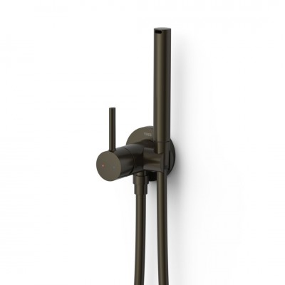 Tres Study bateria bidetowa podtynkowa czarny brąz 134123KMB