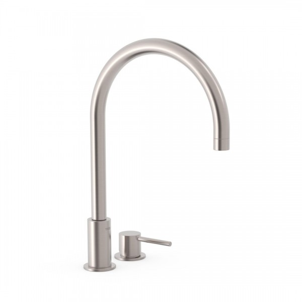 Tres Study bateria umywalkowa stojąca wysoka 2-otworowa stal 26110501AC