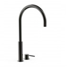 Tres Study bateria umywalkowa stojąca wysoka 2-otworowa czarny metalizowany 26110502KM