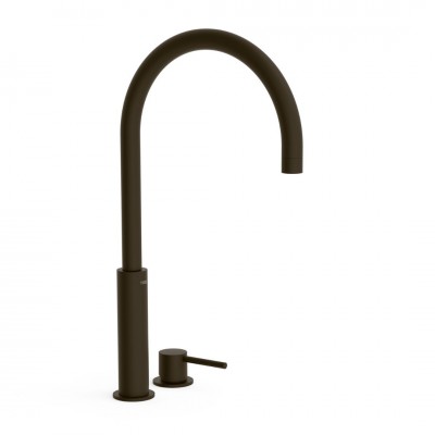 Tres Study bateria umywalkowa stojąca wysoka 2-otworowa czarny brąz 26110502KMB