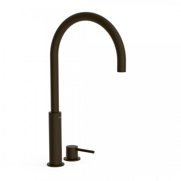 Tres Study bateria umywalkowa stojąca wysoka 2-otworowa czarny brąz 26110502KMB