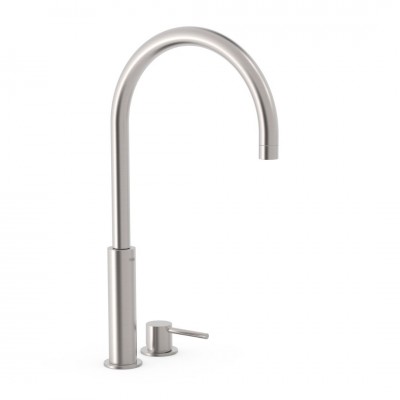 Tres Study bateria umywalkowa stojąca wysoka 2-otworowa stal 26110502AC