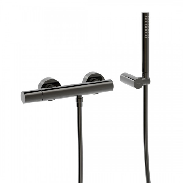 Tres Study bateria prysznicowa ścienna czarny metalizowany 26116701KM