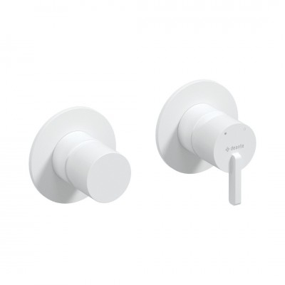 Deante Silia bateria wannowo-prysznicowa podtynkowa biały mat BQS_A46P