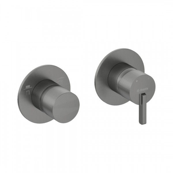 Deante Silia bateria wannowo-prysznicowa podtynkowa titanium BQS_D46P