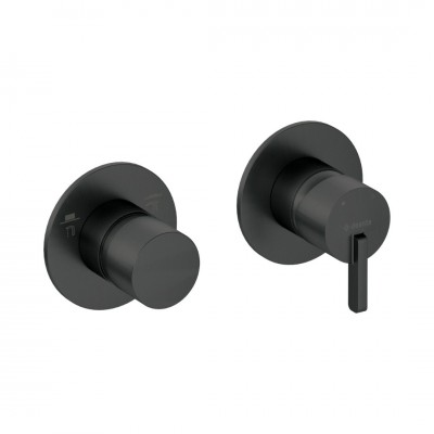 Deante Silia bateria wannowo-prysznicowa podtynkowa czarny mat BQS_N46P