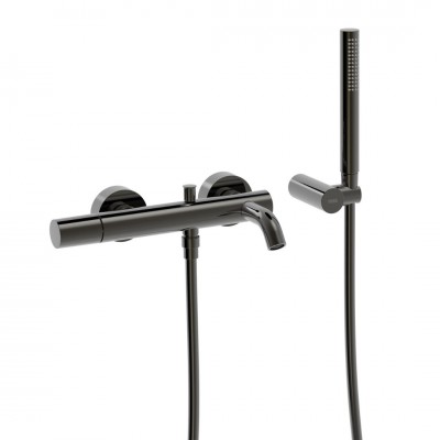 Tres Study bateria wannowa ścienna czarny metalizowany 26117001KM