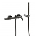 Tres Study bateria wannowa ścienna czarny metalizowany 26117001KM