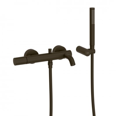 Tres Study bateria wannowa ścienna czarny brąz 26117001KMB