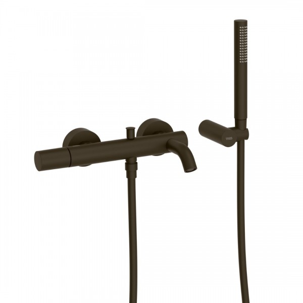 Tres Study bateria wannowa ścienna czarny brąz 26117001KMB