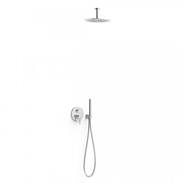 Tres Study zestaw prysznicowy podtynkowy deszczownica 30 cm chrom 26228003