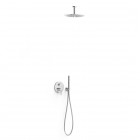 Tres Study zestaw prysznicowy podtynkowy deszczownica 30 cm chrom 26228003