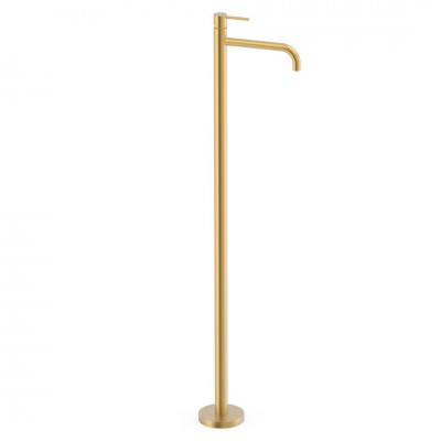 Tres Study bateria umywalkowa wolnostojąca złoty mat 26285305OM