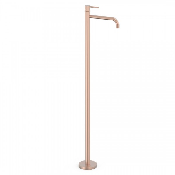 Tres Study bateria umywalkowa wolnostojąca złoto różowe mat 26285305OPM