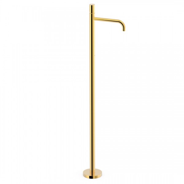 Tres Study bateria umywalkowa wolnostojąca złoty połysk 26285306OR