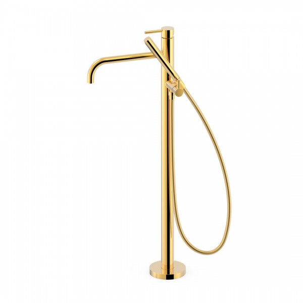 Tres Study bateria wannowa wolnostojąca złoty połysk 26247005OR