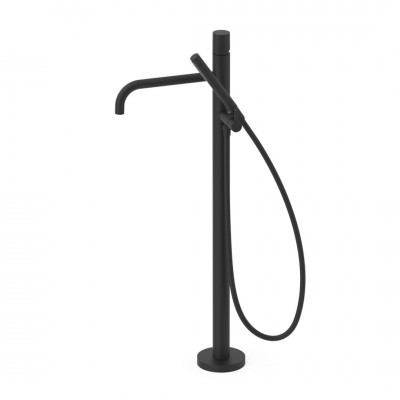 Tres Study bateria wannowa wolnostojąca czarny mat 26247006NM